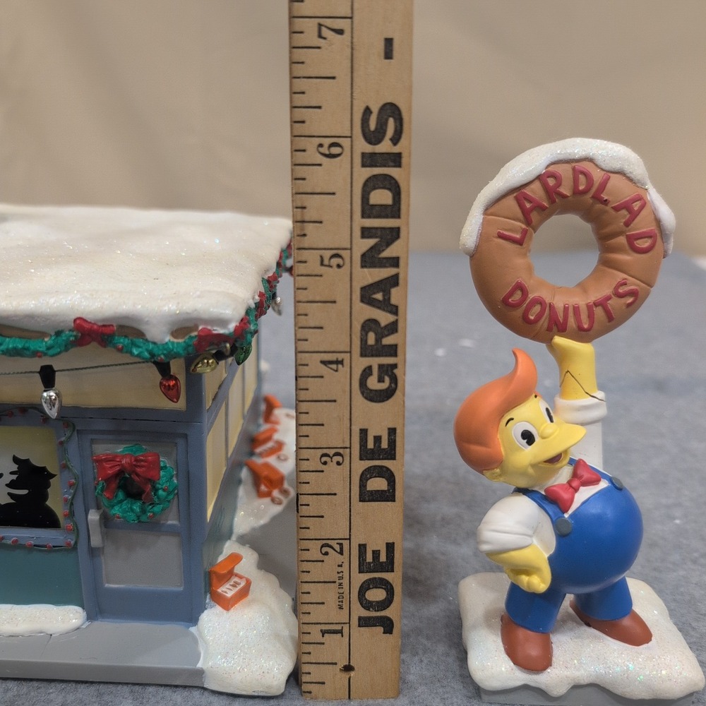 Hawthorne Village The Simpsons Christmas Village Lard Lad Donut Shop 2005 Light - Picture 12 of 15
